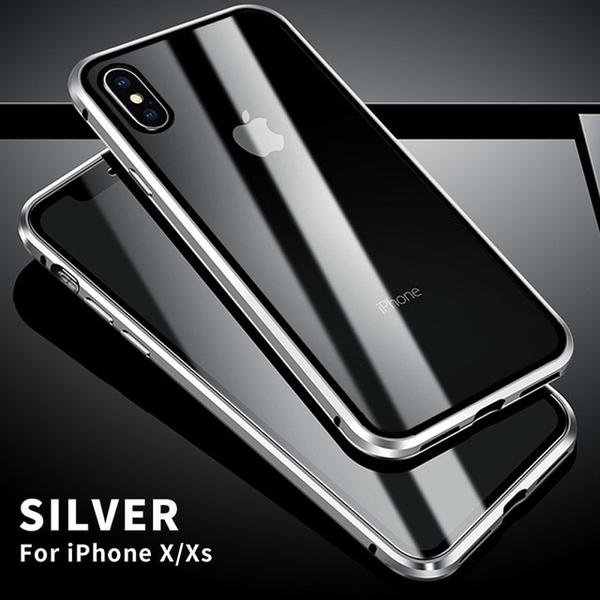 full magnetisk fodral för iphone 11 pro silver SilverGlass
