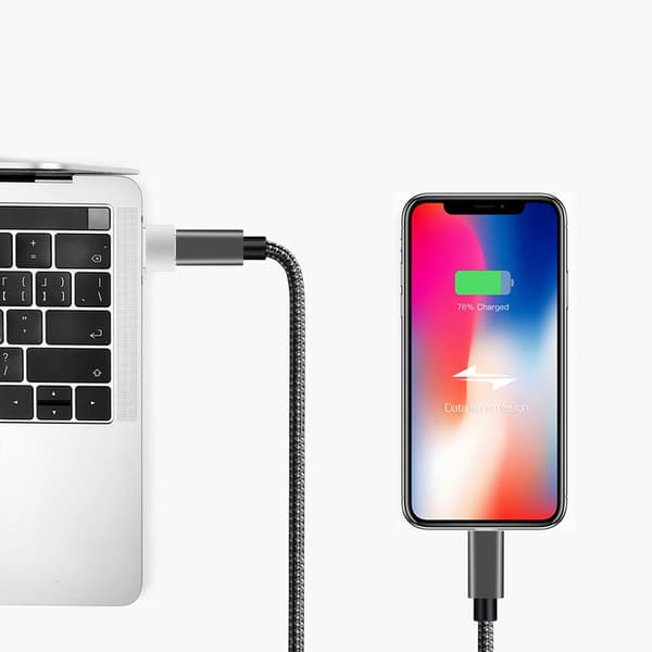 Sovitin USB-C (naaras) - USB-A 2.0 (uros) hopea