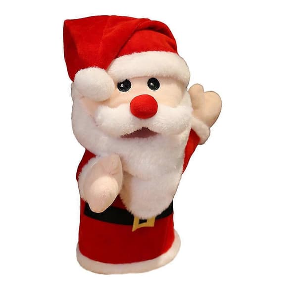 Ganz Stoppade Djur Tomte Plush Leksak Tomte Fingerdocka Berättande Handdocka