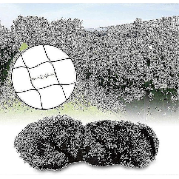 15m x 15m Fuglebeskyttelsesnet Fuglenet Plante Net Dam Net Have Net Til Have, 5 x 5 cm Store Huller