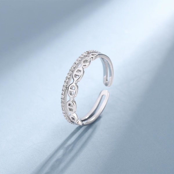 Sterling Silver Crown Ring For Women | Dainty Sterling Silver Promise Ring For Women | Silver Crown Ring For Women