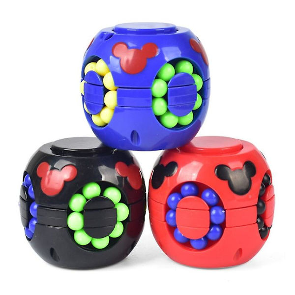 Magisk regnbågsformad pussel, Fidget-sektion, Hjärnspelboll, Stressavlastande leksaker (3-pack, slumpmässiga färger)