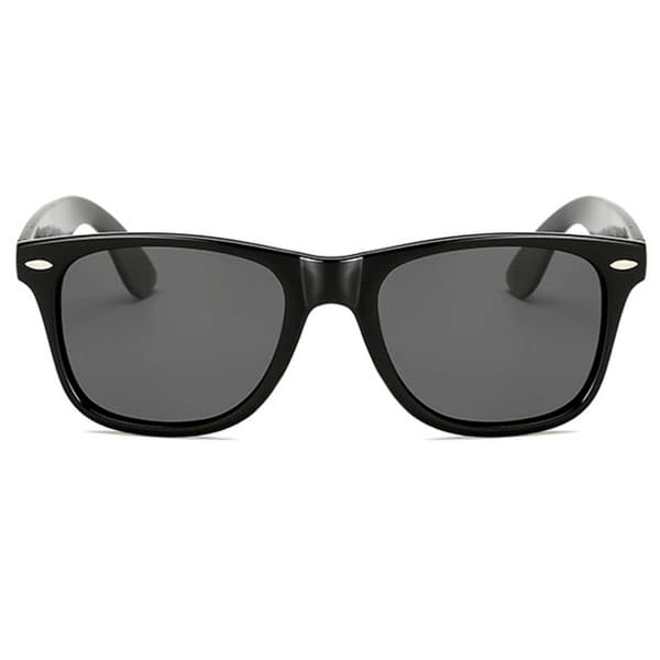 Retro Wayfarer Solbriller Sort Sorte Linser