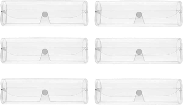 Klar Plast Brilleetui Leseboks - 6 Pakning