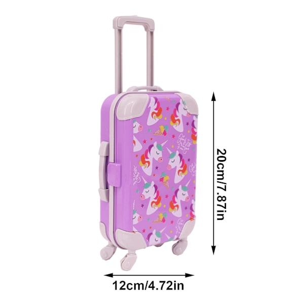 Resväska Set för 18 Tums American Girl Dockor med Bagage, Kläder & Tillbehör