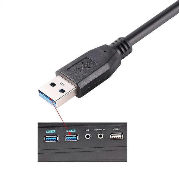 Højhastigheds USB 3.0 til USB 3.0 Kabel Ekstern Harddisk HDD 0.3-5M 12