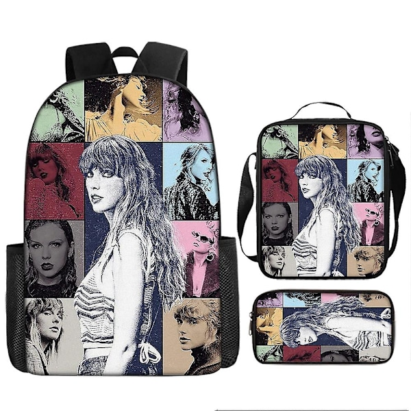 Taylor Swift Taylor Swift -perus- ja yläkoululaukut Lasten reppu Repputyyli 3