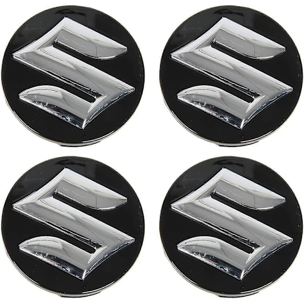 4 st 54mm Centrala Navkapslar för Suzuki Swift SX4 S-Cross Ignis Vitara Solio Bandit Swace, Rostfri Hjulnavslock In