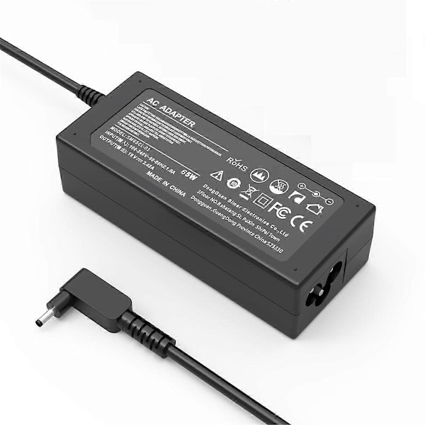 65W 19V 3.42A AC-laddare för Aspire 1 3 5 A515-44 A515-45 A515-46 A515-54 A515-55 A515-56 A115-32 A315-23 EU-kontakt