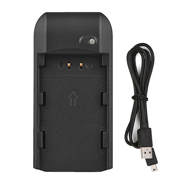 Mini Kannettava NP-FV5 PLUS Akkulaturi Merkkivalolla USB-latauskaapeli