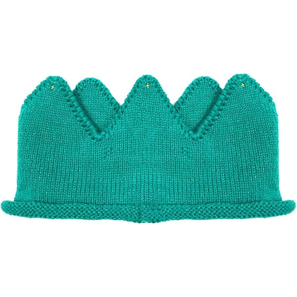 Ubiuo Stickad Krona Huvudband Beanie Mössa för Babypojke & Flickas Födelsedagsfest