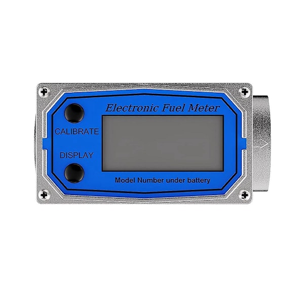Flowmåler 3/4 tommer - Vandtæt digital flowmåler i aluminiumlegering - Brændstofmåler