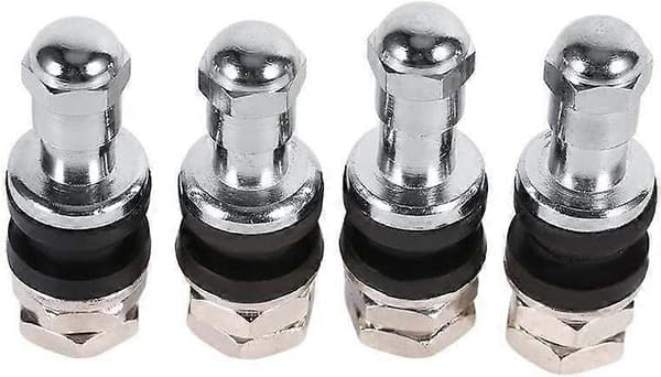 Metall Bult-i Ventilstammar - Högtrycks Däckventiler (Svart/Silver/Guld, 4st)