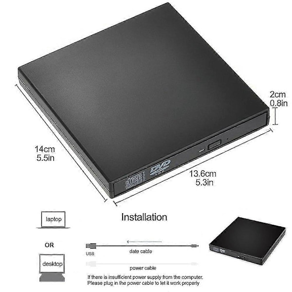 Extern CD/DVD-läsare Usb2.0