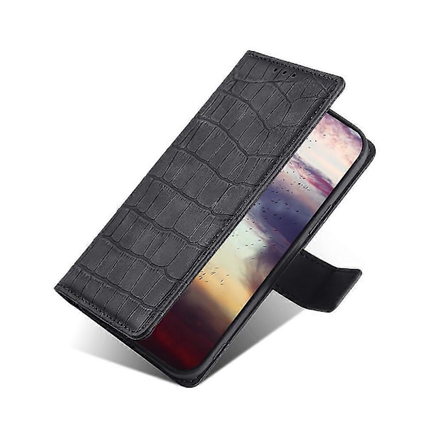 For Samsung Galaxy A41 Japansk Versjon Hudfølelse Krokodille Tekstur Magnetisk Lås Horisontal Flip PU Lærveske med Holder & Kortspor & Lommebok