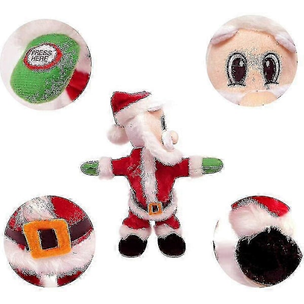Twerking Tomte - [engelsk låt] Svingande Höft Elektrisk Leksak, Sjunger Och Dansar, Svingande Höft Tomte