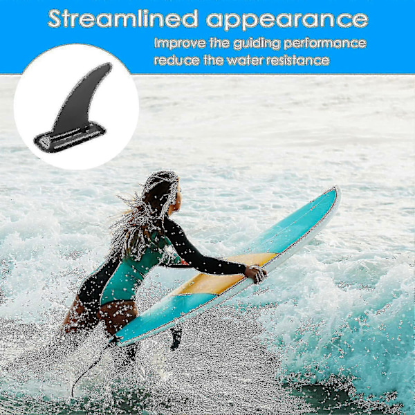 8 Tommer Avtakbar Universal Surfboard Sup Fin Med Fin Base, Avtakbar Midtfin Stand Up Paddle Board