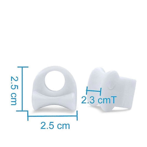 [10x] Tåseparator, Tåseparatorer Ortos för Överlappande Tår, Hallux Valgus, Hammartå 12