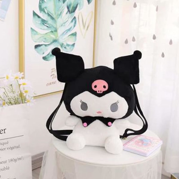 Kuromi My Melody Pehmolelu Laukku Söpö Piirretty Olkalaukku Koululaukku Hieno Cosplay Reppu
