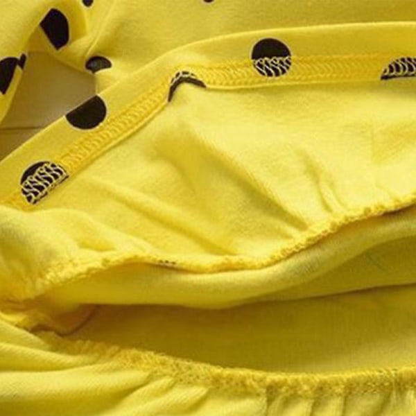 Barn Flickor Minnie Mouse Outfit Långärmad Topp Byxor Set Prickig Kläder Yellow 2-3 Years