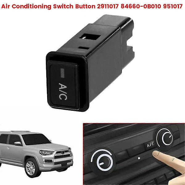 hgAir Konditioneringskontaktknap 2911017 84660-0B010 5PINS til T100 4Runner Pickup 1989-2000 951017 B