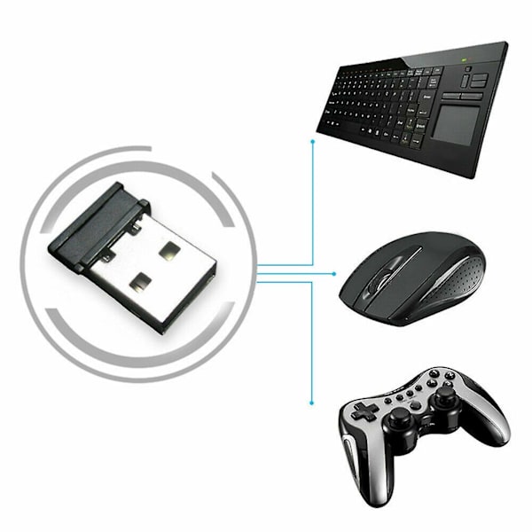 Yleinen 2.4g Langaton Vastaanotin Usb-sovitin Tietokoneen Hiiren Näppäimistön Liitäntään