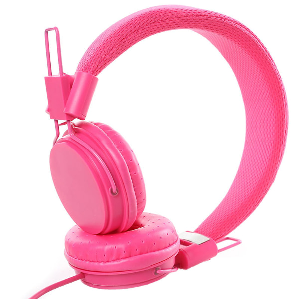 Ep05 langalliset kuulokkeet High Fidelity kohinanvaimennus taitettava 3,5 mm stereopelikuulokkeet tietokoneelle - VÄRI: Ruusunpunainen White
