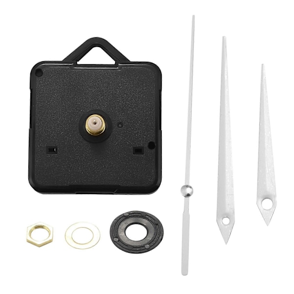Quartz Klocka Urverk Mekanism DIY Reparationsdelar + Vita Visare