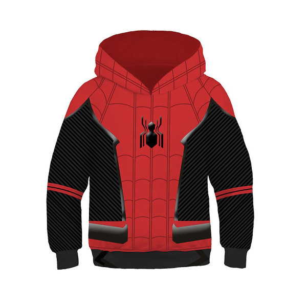 4-13 år barn Spiderman Cosplay Gwen Venom Hoodies Sweatshirt Sport Hooded Tops Gåvor Blue venom 6-7Years