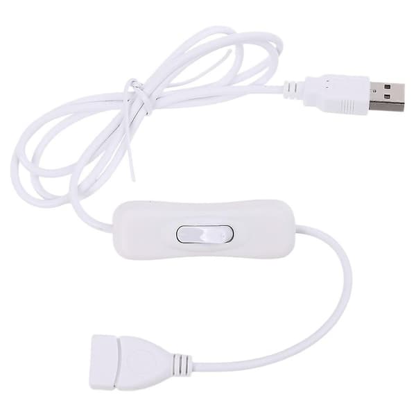 Usb 2.0 Han til Hun Kabel med Afbryder Kabel Forlænger Toggle til Strømforsyning