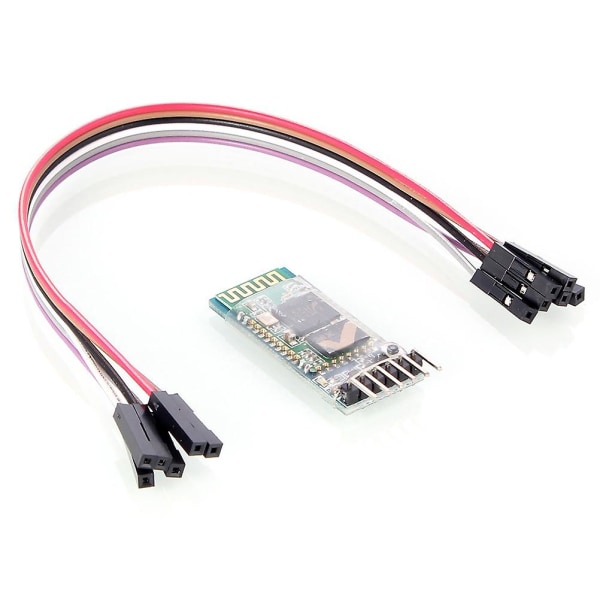HC-05 RS232 Trådløs Seriell 6 Pin RF Transceiver Modul Master Slave med 6 Set Kabel Kompatibel for