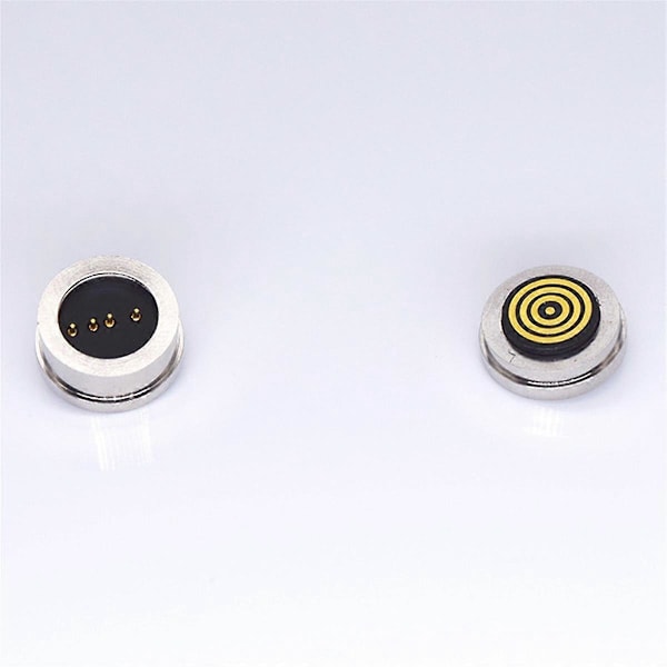 10 Par 4PIN Runde 360° Blinde Sugesikre Magnetiske Pogo Pin-kontakter Magnetisk Lading Con