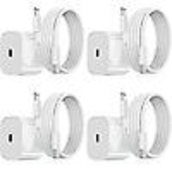 iPhone-lader - Hurtiglader - Adapter + Kabel 20W USB-C Hvit 4-pak iPhone