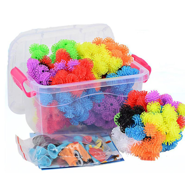 400 st Thorn Ball 3d modell konstruktionsbyggstenar magisk pufferboll DIY montering leksaker för barn presenter 400pcs with box