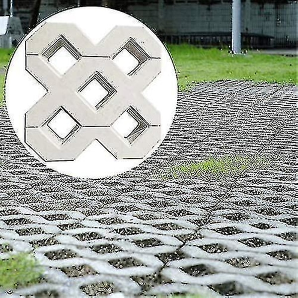 Rion belægningsstøbeform, gør-det-selv-betonpladeform firkantet haveplastbetonstibelægning Mursten Propylenbelægningsstøbeform (40x40cm) LANG