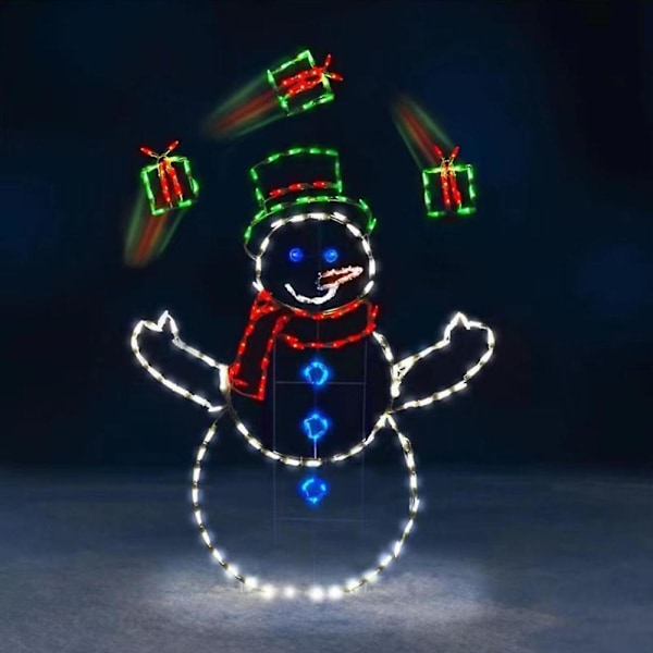 Outdoor Snowman Light Up Led Christmas Festival Garden Yard Lamp Decor Xmas Ornaments