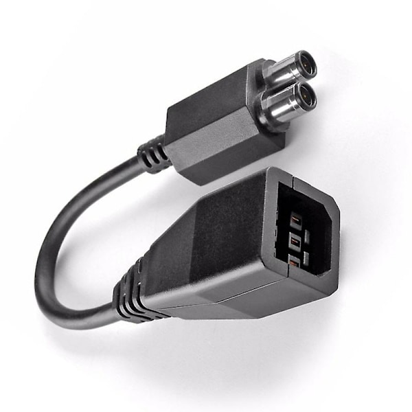 2-ports strömförsörjningskonverterare AC-adapterkabel kompatibel med Xbox 360 till Xbox 360 Slim Jikaix
