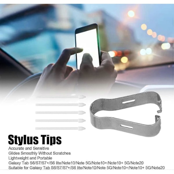 Touch Stylus Pen Spidser Sæt Udskiftningsspidser/nibs Til Galaxy Tab S6/s7/s7+/s6 Lite/note10/note 5g/note10+/note10+ 5g/note20, Præcis Sensitiv, Ridsefri