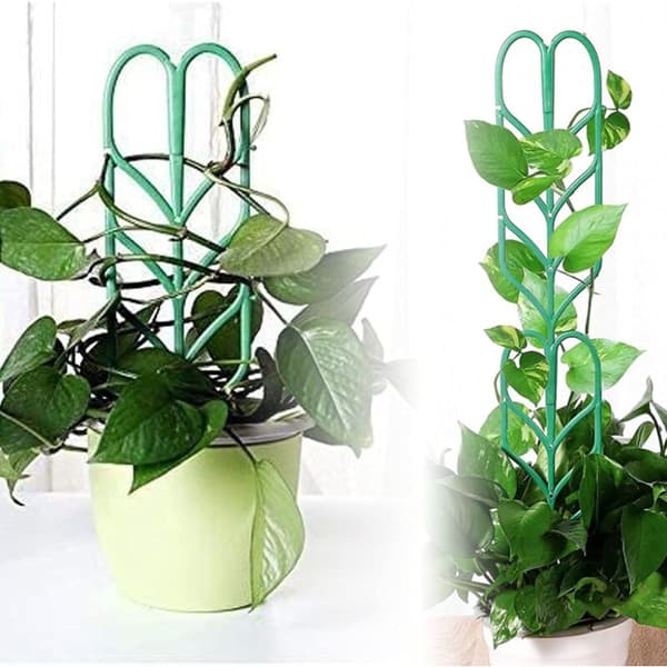 6 st bladformade stöd för klätterväxter i kruka, minispaljé för krukväxter, DIY klätterväxtstöd för klätterväxter, grönsaker,