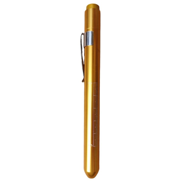Bærbart pennelys med penklemme Genanvendeligt holdbart pennelys til læger Yellow Yellow Light