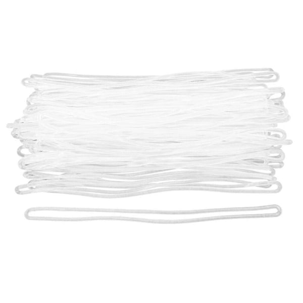 1 Set 100 st Pvc Bagageöglor Bagagetagg Masköglor Remmar (transparent)