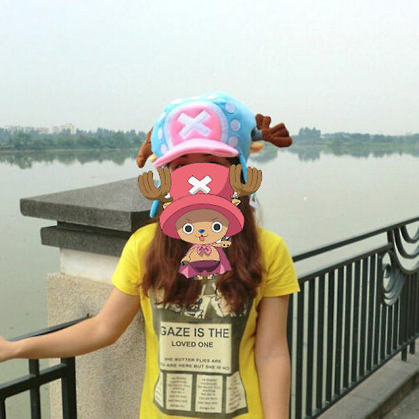 Ny Anime Tony Tony Chopper Cap Cosplay Plysset Vinterhat Gave Lyseblå Hfmqv