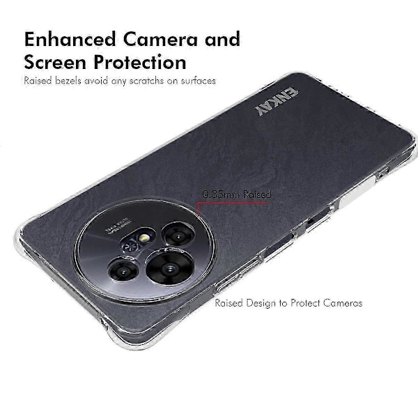 ENKAY HAT PRINCE Transparent TPU-fodral för TCL 50 Pro NxtPaper 5G/TCL 50 NxtPaper 5G