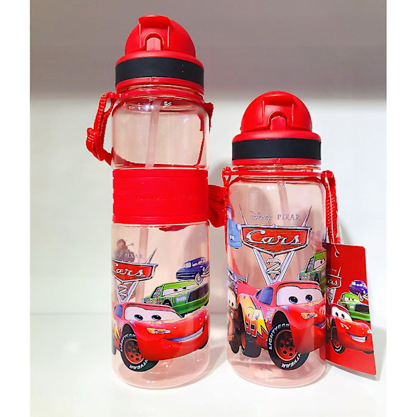 Lasten olki-vesipullo söpö urheilukartooni vesipullo oljella oppilaille lapsille autoon 500ml