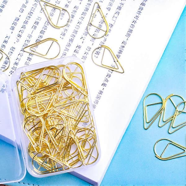 100 st Gem av Papper Droppformade Gem Kreativa Gem Dokument Gem
