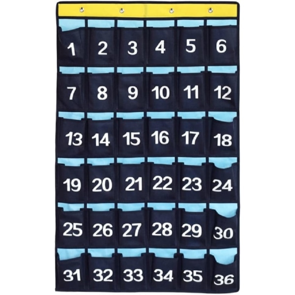 Numrerad fickkarta för dörren Hängande arrangör för