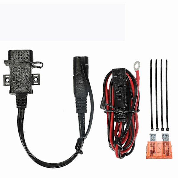 Sae til Usb Motorcykel Oplader Adapter Kabel 12