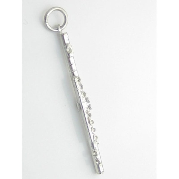 Fløjte Sterling Sølv Charm .925 X 1 Fløjter Musik Charms - 6233