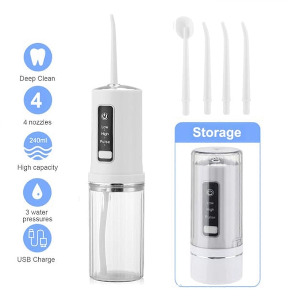 Elektrisk Sladdlös Vattenflosser Jet Dental Oral Irrigator Tandrengörare Helt Ny