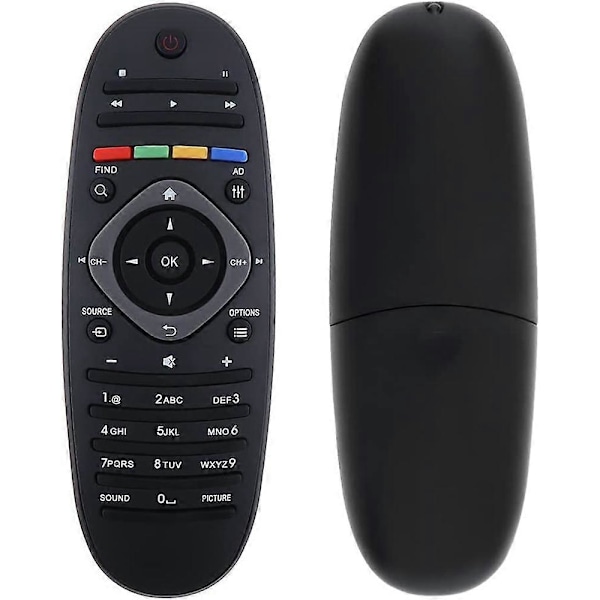 Fjärrkontroll för Philips TV 39PFL 42 46 50 55 PFL5721/T3 50PFL5820, Smart TV Ersättningsfjärrkontroll för Philips